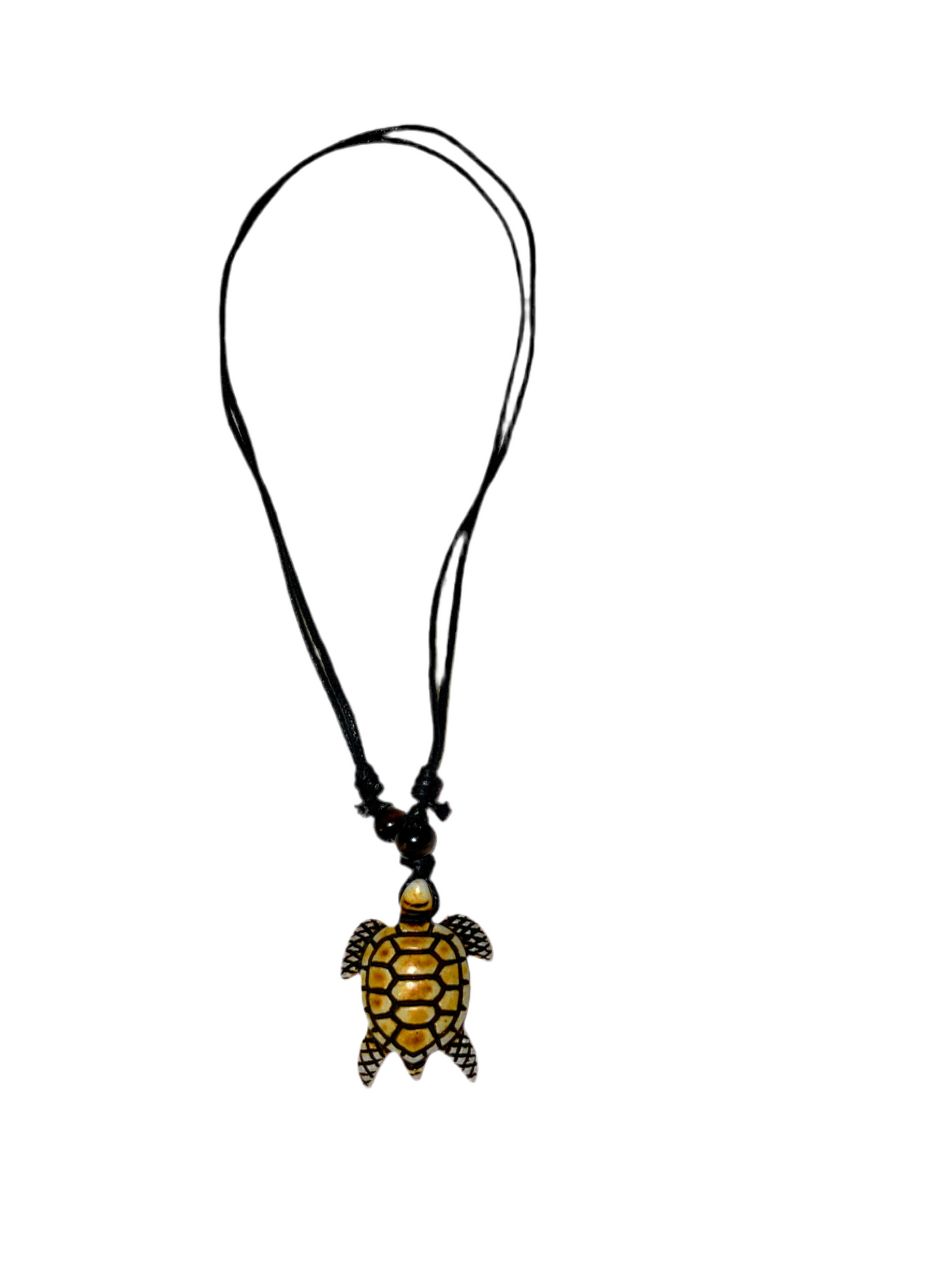 Double layered wooden sea turtle necklaces