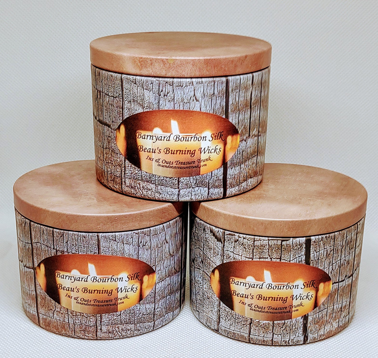 Barnyard Bourbon Silk 7oz Decorative Tin Coconut and Soy Blend