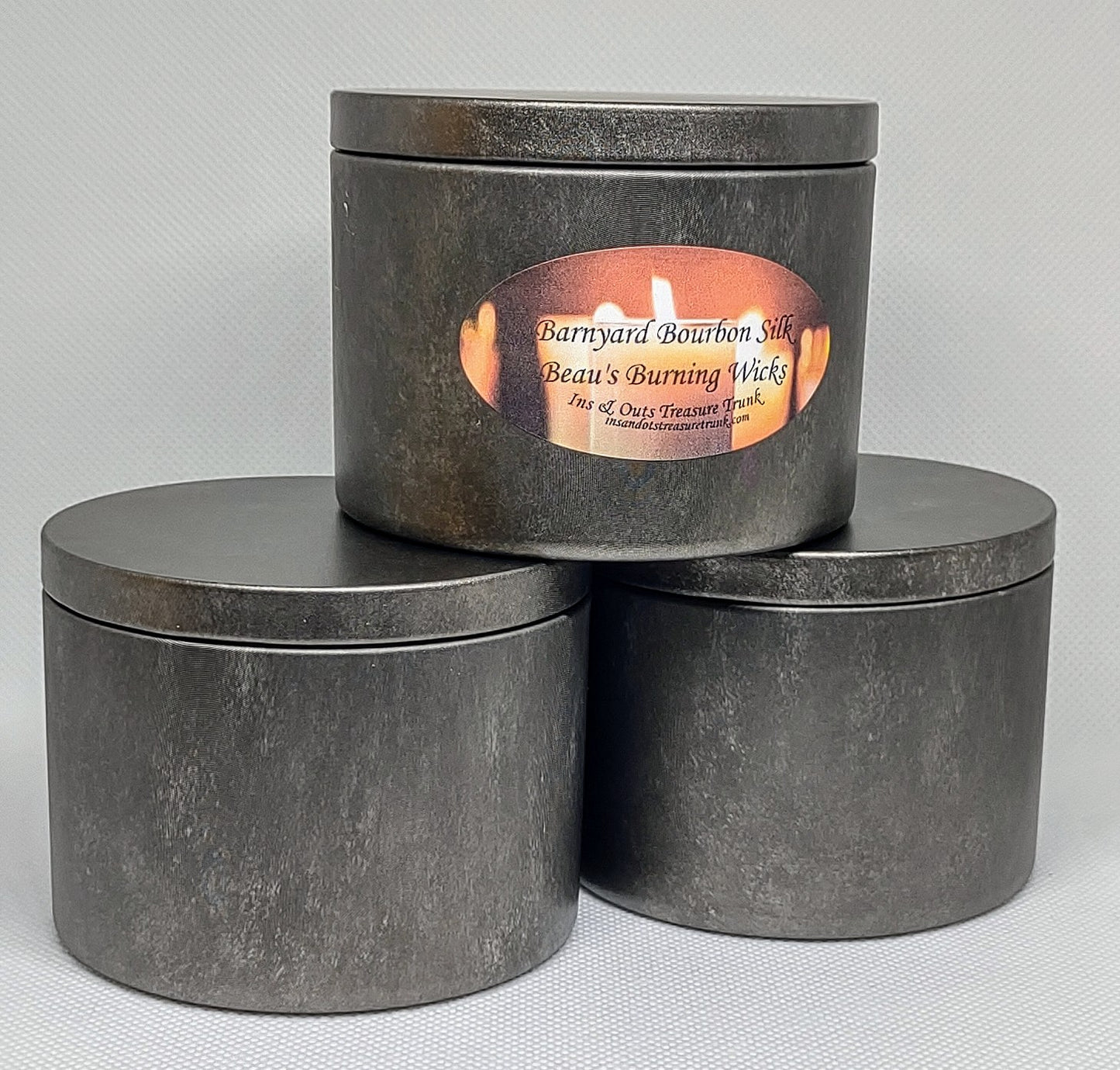 Barnyard Bourbon Silk 7oz Decorative Tin Coconut and Soy Blend