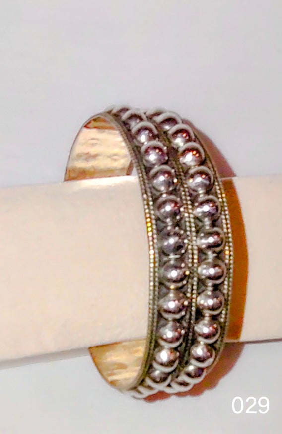 Double Row - Sterling Silver Beaded - Bengal Bracelet