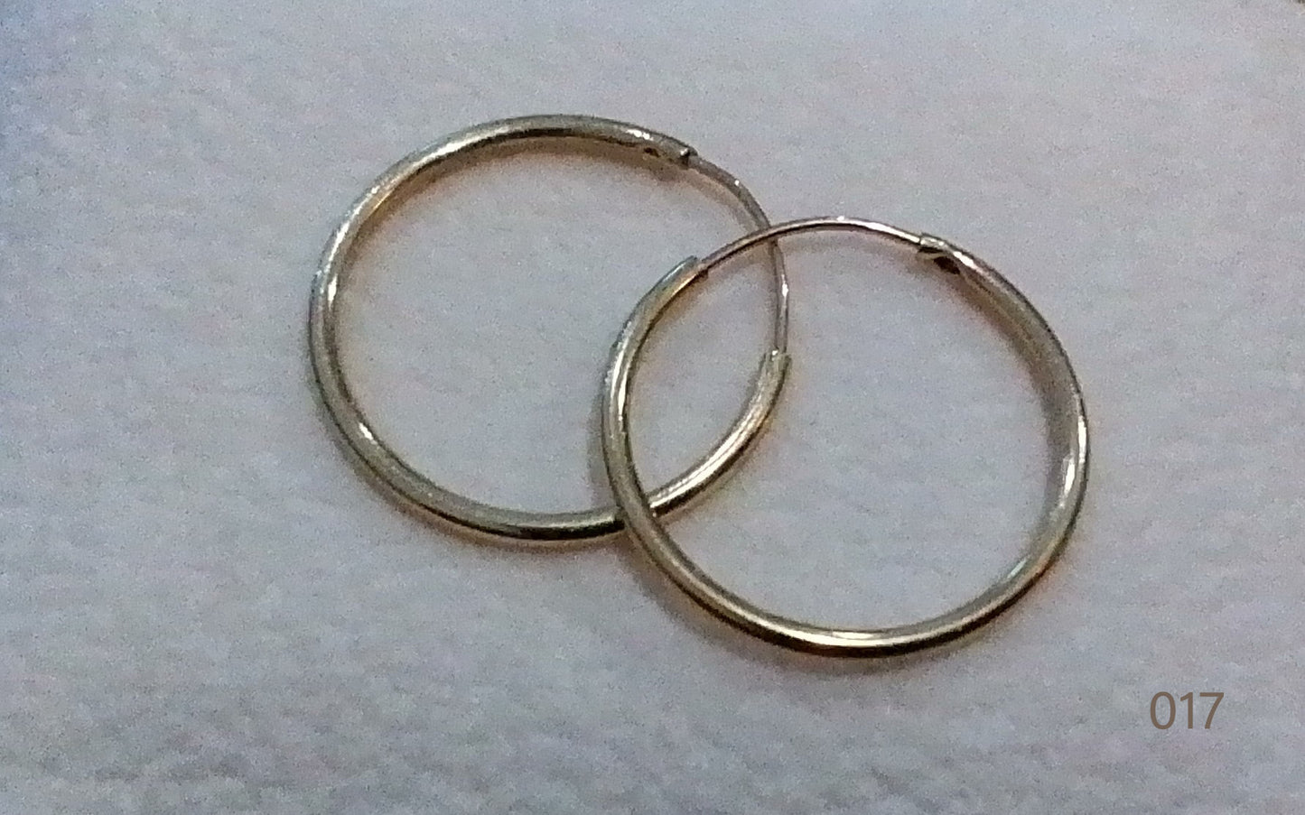 14k Yellow Gold Hoop Earrings