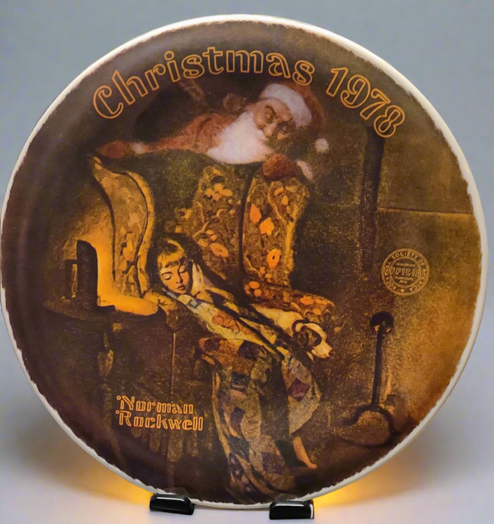 "Christmas Dream" 1978 Norman Rockwell Knowles China Collector Plate