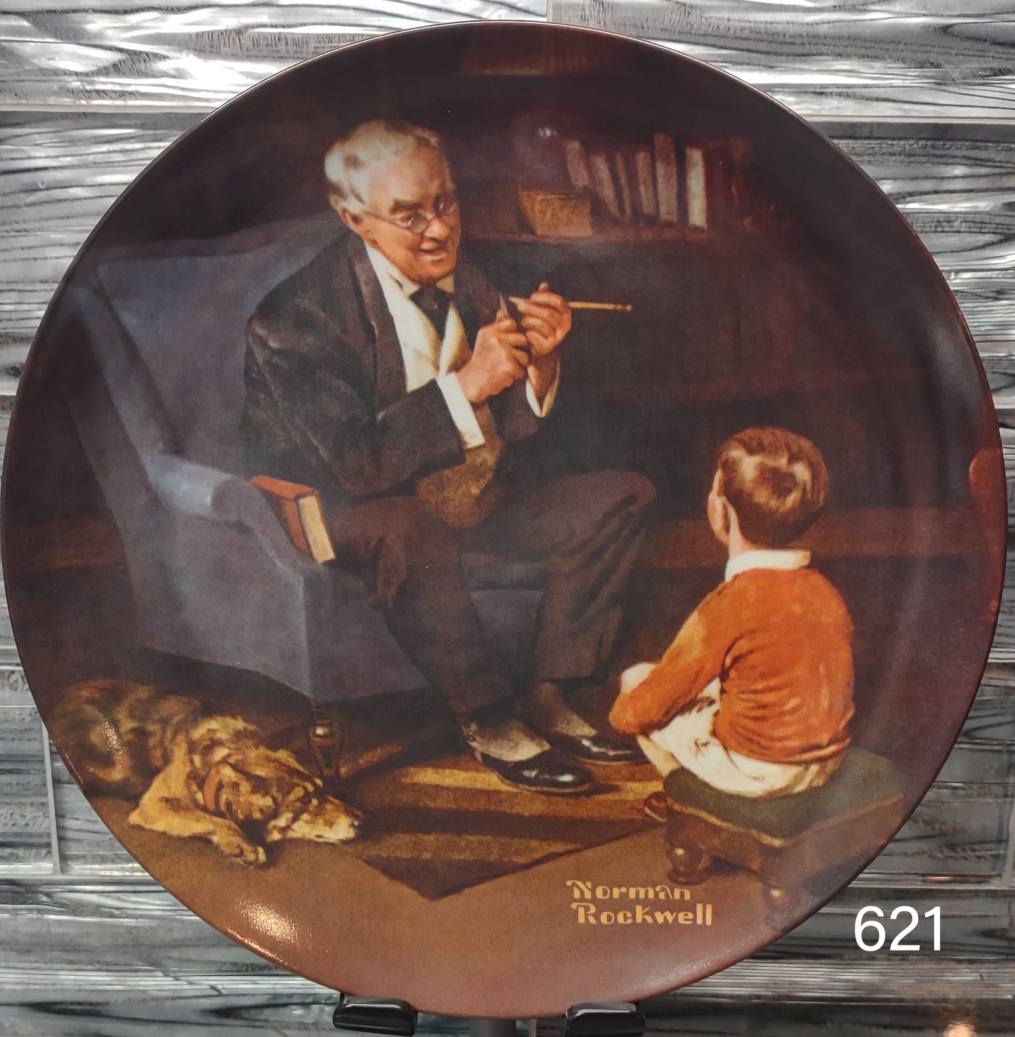 1982 Norman Rockwell The Tycoon Collector Plate by Knowles Collector Plate 8.5"