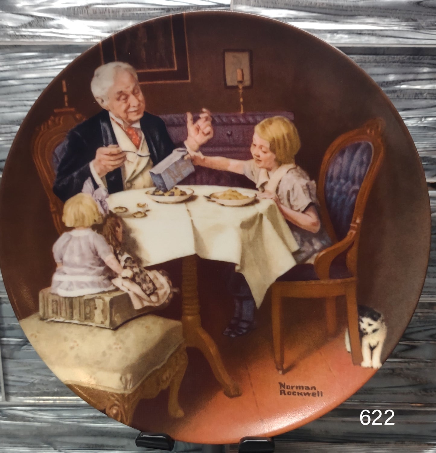 1984 NORMAN ROCKWELL Fine China Plate THE GOURMET Edwin M, Knowles