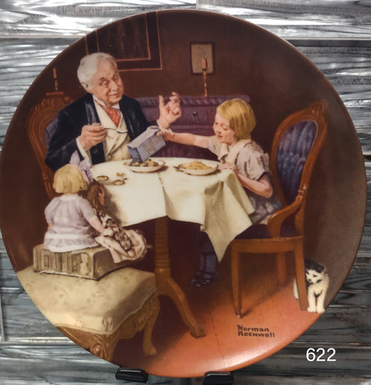 1984 NORMAN ROCKWELL Fine China Plate THE GOURMET Edwin M, Knowles