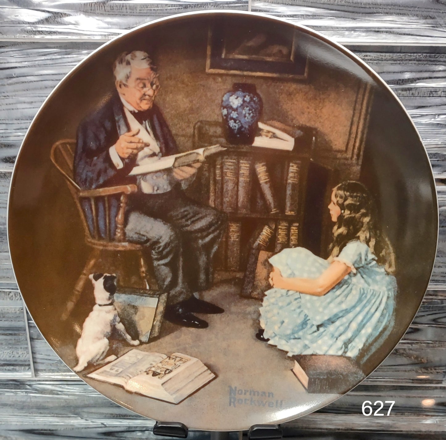 1984 "The Storyteller" Collector Plate by Norman Rockwell